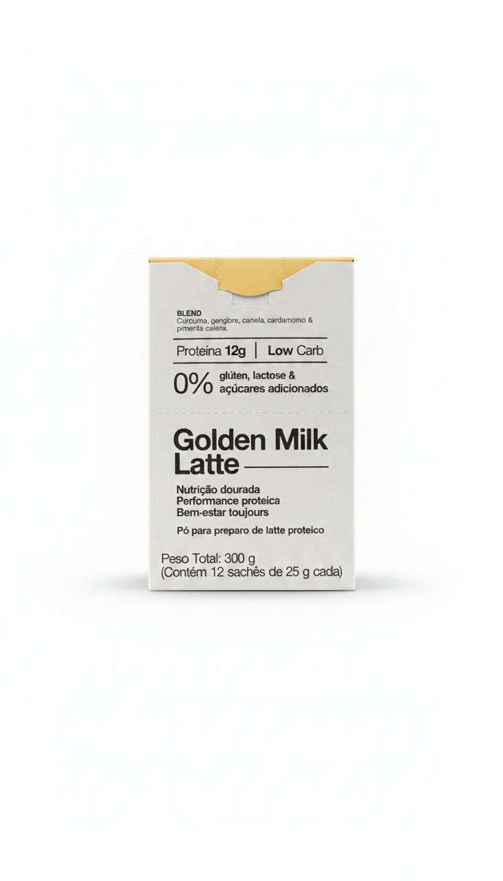 Golden Milk Latte 300g Caixa 12 Sachês de 25g