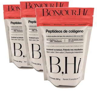 3 unidades de Peptídeos de Colágeno